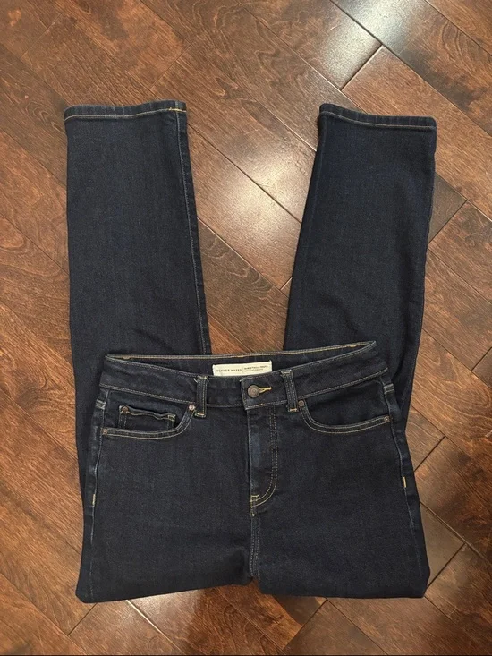 Denver Hayes | 6 | Classic High-Rise Straight Leg Jeans - Dark Blue - Picture 2 of 5